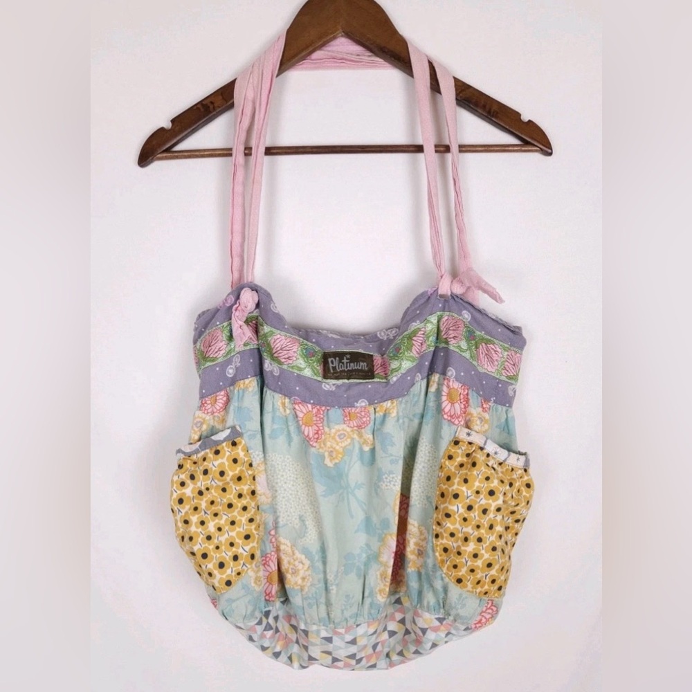 Matilda Jane Platinum Multicolor Patchwork Tote - image 1